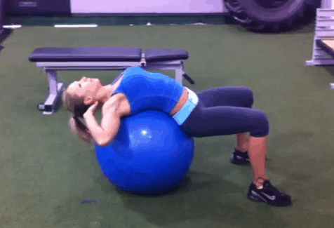 Ab Exercises For Women: Ball Sit Ups