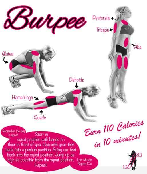 Burpees belly online fat