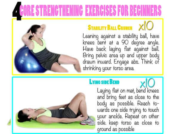 Workout Wednesday – 4 Core Strengthening Exercises For Beginners