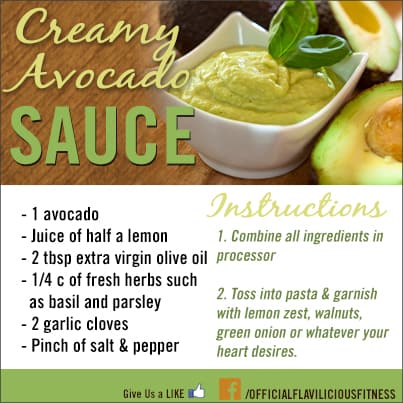 avocado cream sauce recipe