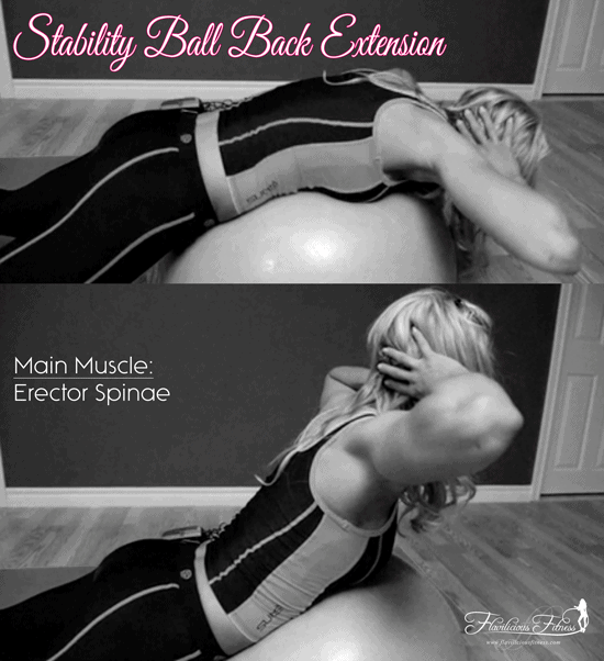 Stability Ball Back Extension For a Sexy and Strong Back